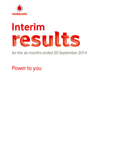 Thumbnail Vodacom
 Half-year Report 2014-h1