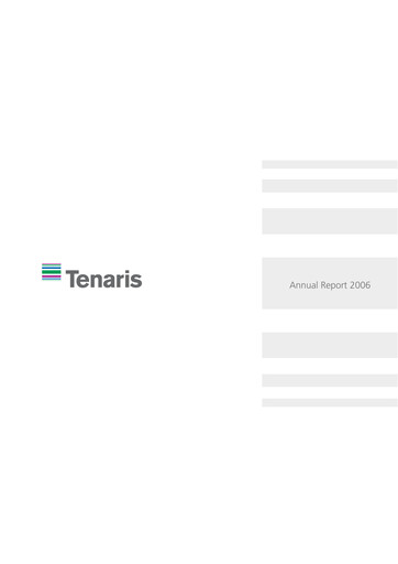 Thumbnail Tenaris Annual Report 2006