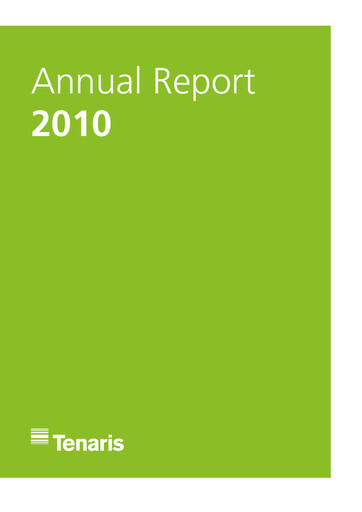 Thumbnail Tenaris Annual Report 2010