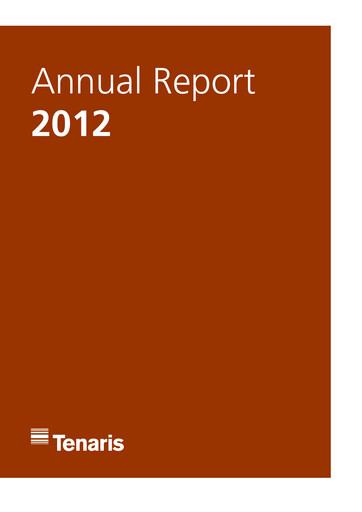 Thumbnail Tenaris Annual Report 2012