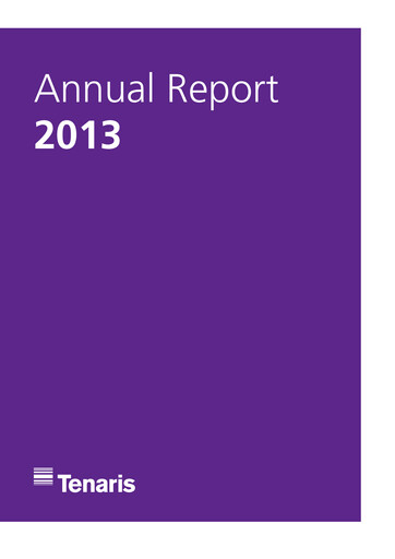 Thumbnail Tenaris Annual Report 2013
