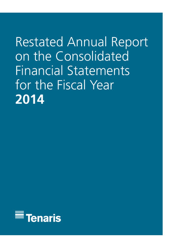 Thumbnail Tenaris Annual Report 2014