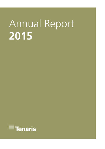 Thumbnail Tenaris Annual Report 2015
