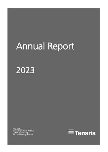Thumbnail Tenaris Annual Report 2023