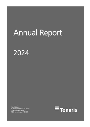 Thumbnail Tenaris Annual Report 2024