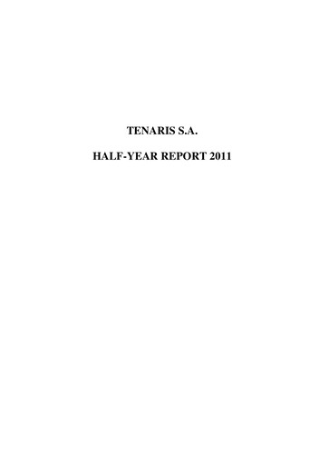 Thumbnail Tenaris Half-year Report 2011-h1