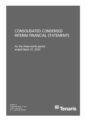 Thumbnail Tenaris Quarterly Report 2023-q1