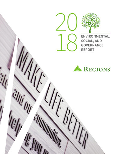 Thumbnail Regions Financial
 ESG Report 2018