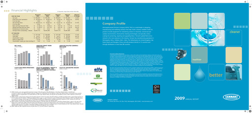 Miniature Tennant Company
 Rapport annuel 2009