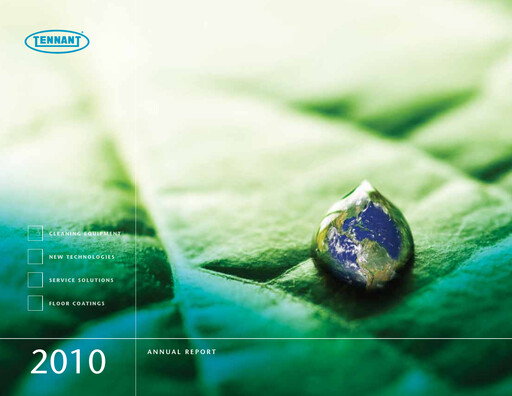 Miniature Tennant Company
 Rapport annuel 2010