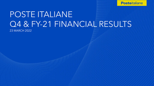 Miniature Poste Italiane
 Rapport financier 2021