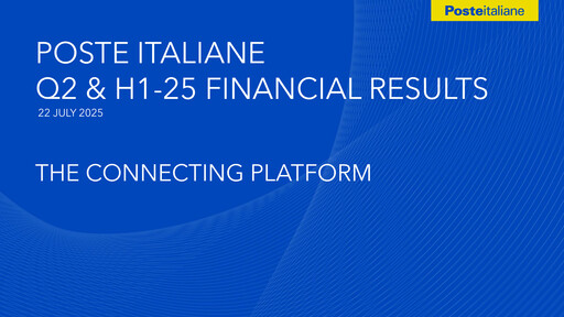 Miniature Poste Italiane
 Rapport semestriel 2025-h1