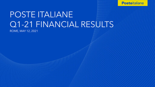 Miniature Poste Italiane
 Rapport trimestriel 2021-q1
