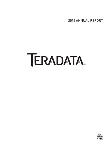 Miniature Teradata Rapport annuel 2014