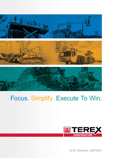 Miniature Terex
 Rapport annuel 2016
