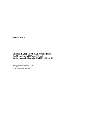 Thumbnail Ternium
 Financial Statement 2009