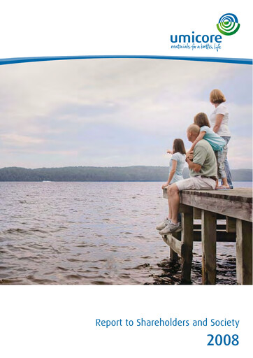 Miniature Umicore Rapport annuel 2008