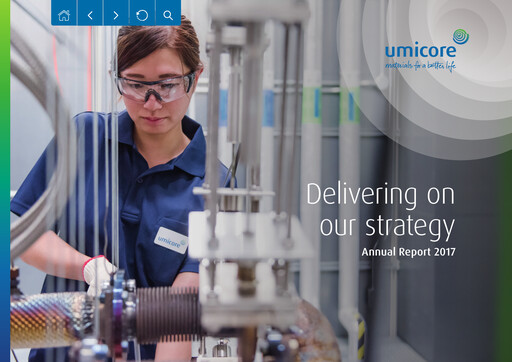 Miniature Umicore Rapport annuel 2017
