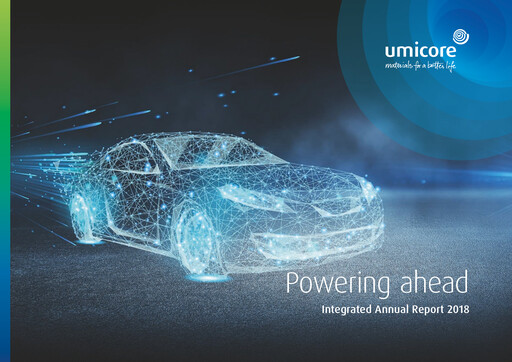 Miniature Umicore Rapport annuel 2018