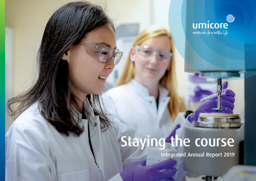Miniature Umicore Rapport annuel 2019