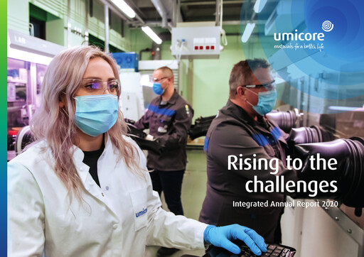 Miniature Umicore Rapport annuel 2020