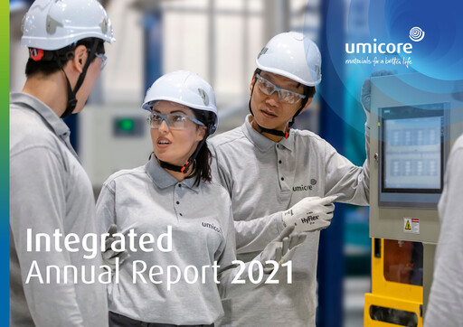 Miniature Umicore Rapport annuel 2021