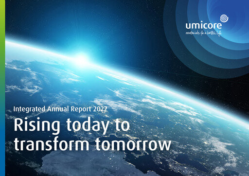 Miniature Umicore Rapport annuel 2022
