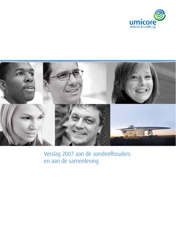 Thumbnail Umicore Annual Report 2007