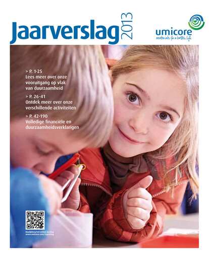 Thumbnail Umicore Annual Report 2013