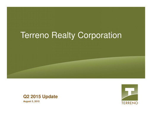 Thumbnail Terreno Realty
 Quarterly Report 2015-q2