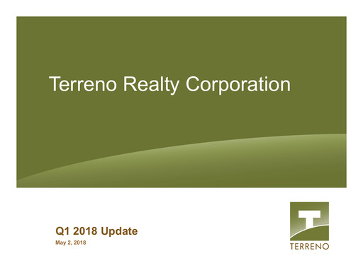 Thumbnail Terreno Realty
 Quarterly Report 2018-q1