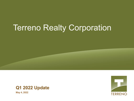 Thumbnail Terreno Realty
 Quarterly Report 2022-q1