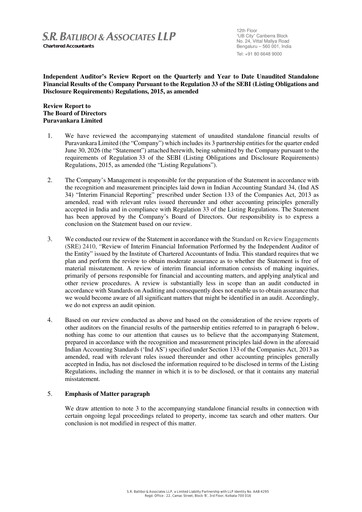 Thumbnail Puravankara Quarterly Report 2026-q1