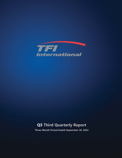 Thumbnail TFI International Quarterly Report 2022-q3