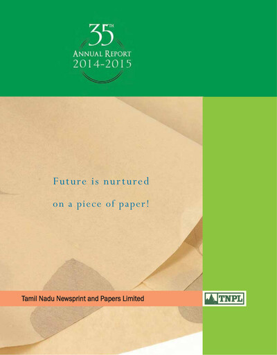 Thumbnail Tamil Nadu Newsprint and Papers Limited
 Annual Report 2014-2015