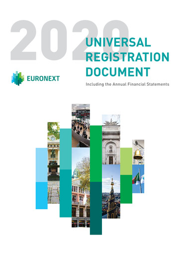 Thumbnail Euronext Universal Registration Document 2020