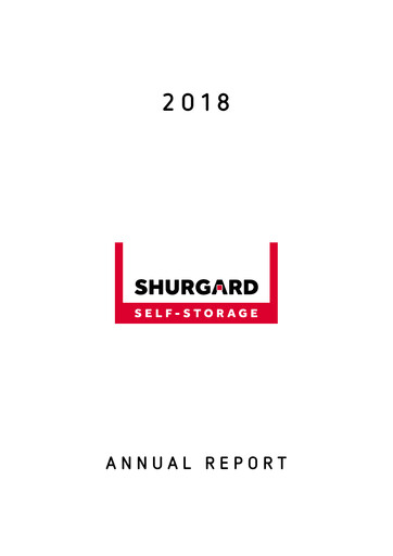 Thumbnail Shurgard Self Storage Annual Report 2018