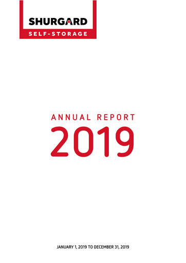 Thumbnail Shurgard Self Storage Annual Report 2019