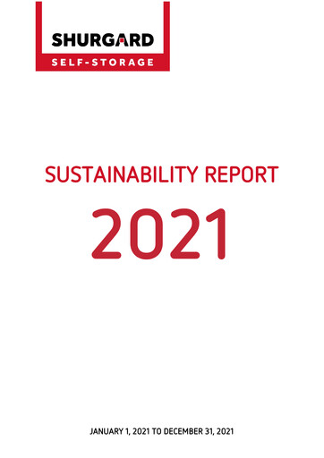 Thumbnail Shurgard Self Storage Sustainability Report 2021