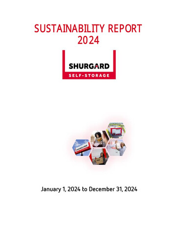 Thumbnail Shurgard Self Storage Sustainability Report 2024