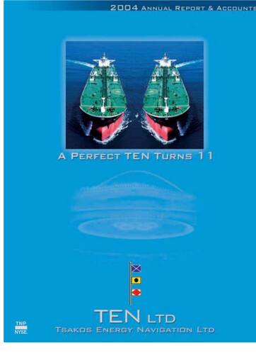 Thumbnail Tsakos Energy Navigation Annual Report 2004