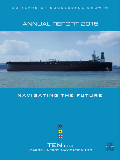 Thumbnail Tsakos Energy Navigation Annual Report 2015
