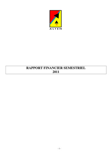 Thumbnail ALTEN Half-year Report 2011-h1