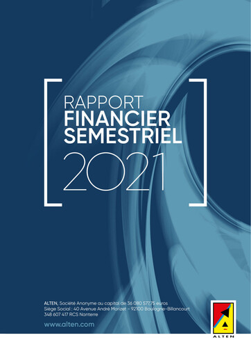 Thumbnail ALTEN Half-year Report 2021-h1