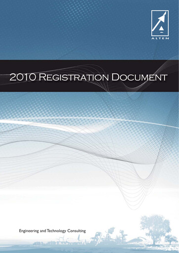 Vorschaubild ALTEN Universelles Registrierungsdokument 2010