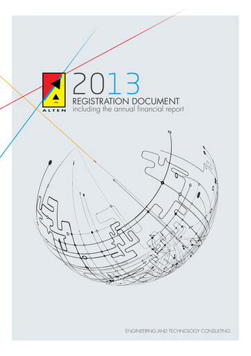Vorschaubild ALTEN Universelles Registrierungsdokument 2013