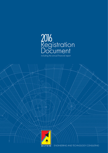 Vorschaubild ALTEN Universelles Registrierungsdokument 2016