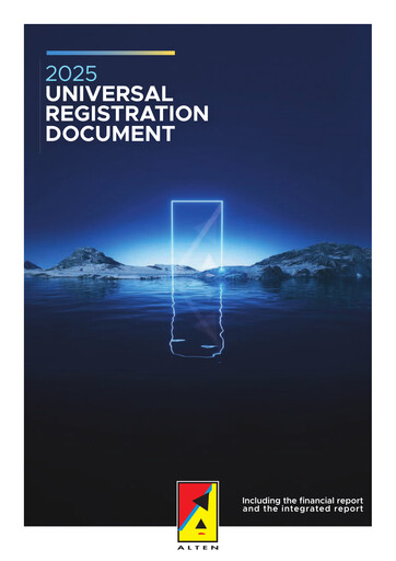 Vorschaubild ALTEN Universelles Registrierungsdokument 2025
