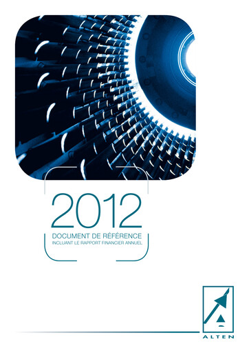 Vorschaubild ALTEN Universelles Registrierungsdokument 2012