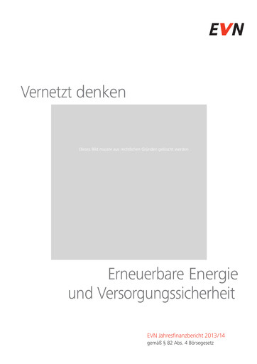 Vorschaubild EVN Group
 Finanzmitteilung 2014